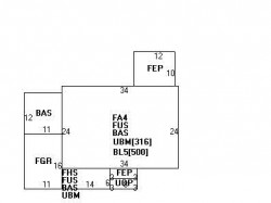 48 Amherst Rd, Newton MA  02468-2302 floor plan