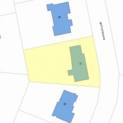 55 Beethoven Ave, Newton MA 02468-1732 plot plan
