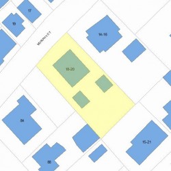 20 Murphy Ct, Newton MA  02458-1223 plot plan