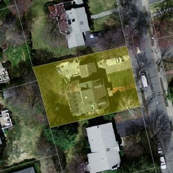 24 Ferncroft Rd, Newton MA  02468-1214 aerial view