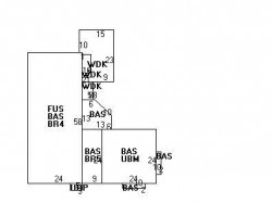 44 Wendell Rd, Newton MA 02459-2611 floor plan