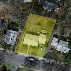 45 Woodbine St, Newton MA 02466-1808 aerial view