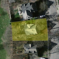 47 Oxford Rd, Newton MA 02459-2407 aerial view