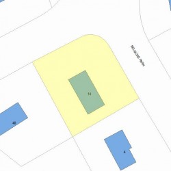 14 Belmore Park, Newton MA 02462-1515 plot plan