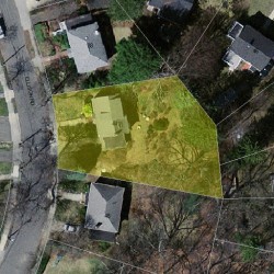 44 Ellison Rd, Newton MA 02459-1405 aerial view