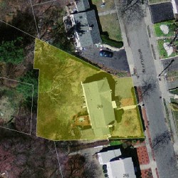 249 Woodcliff Rd, Newton MA 02461-2127 aerial view