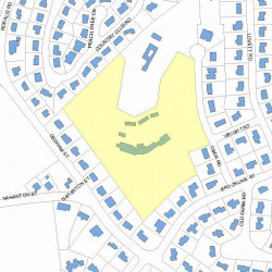 34 Ober Rd, Newton MA 02459-3155 plot plan