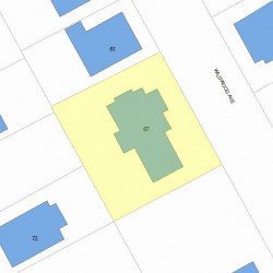 67 Wildwood Ave, Newton MA 02460-1321 plot plan