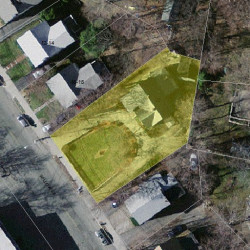 20 Willow St, Newton MA  02459-1932 aerial view