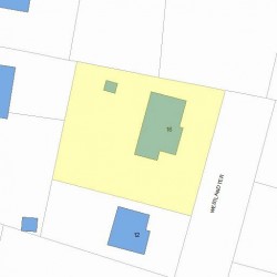 16 Westland Ter, Newton MA 02465-1524 plot plan