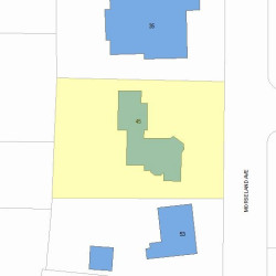 45 Morseland Ave, Newton MA 02459-1151 plot plan