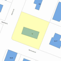 12 Fayette St, Newton MA 02458-1402 plot plan