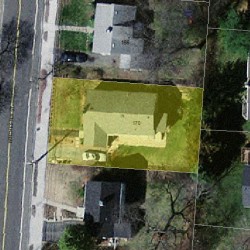 170 Winchester St, Newton MA 02461-2130 aerial view
