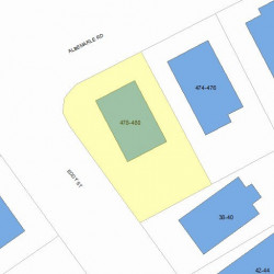 480 Albemarle Rd, Newton MA 02460-1361 plot plan