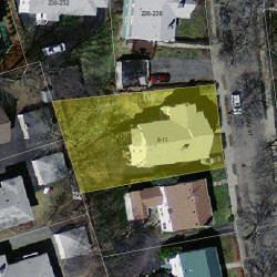 9 Blake St, Newton MA 02460-2005 aerial view