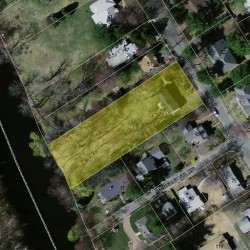 55 Bernard St, Newton MA  02461-1935 aerial view