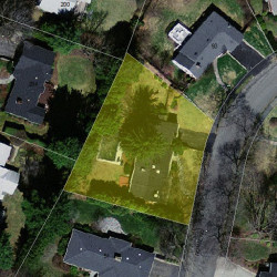 101 Ruane Rd, Newton MA 02465-2627 aerial view