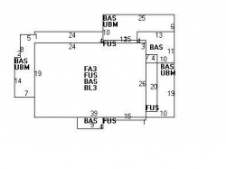 381 Highland St, Newton MA 02465-2707 floor plan
