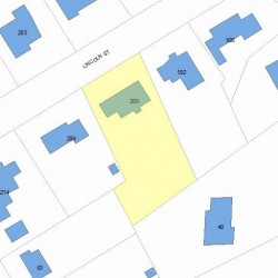 200 Lincoln St, Newton MA 02461-1326 plot plan