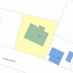 107 Newtonville Ave, Newton MA 02458-1851 plot plan
