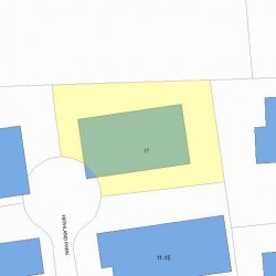 17 Highland Park, Newton MA  02460-1812 plot plan