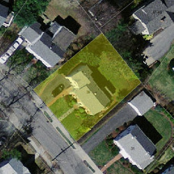 39 Miller Rd, Newton MA  02459-2435 aerial view