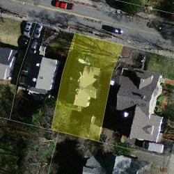 10 Church St, Newton MA 02458-2016 aerial view
