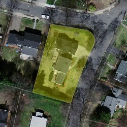 55 Gould Rd, Newton MA 02468-2142 aerial view