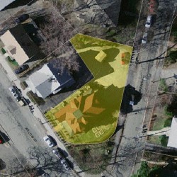 40 Willow St, Newton MA  02459-1932 aerial view