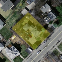 495 Watertown St, Newton MA  02460-1452 aerial view