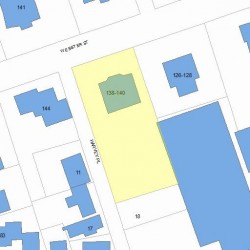 140 Webster St, Newton MA  02465-1820 plot plan