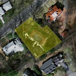 76 Carlton Rd, Newton MA 02468-1916 aerial view