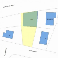 2240 Commonwealth Ave, Newton MA  02466-1804 plot plan