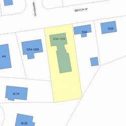 1248 Beacon St, Newton MA 02468-1717 plot plan