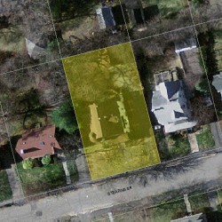 53 Stearns St, Newton MA  02459-2441 aerial view
