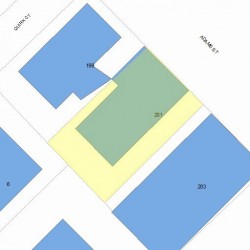 201 Adams St, Newton MA 02458-1244 plot plan