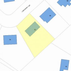 68 Larchmont Ave, Newton MA 02468-2030 plot plan