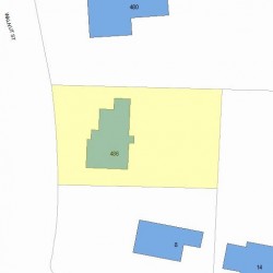 486 Walnut St, Newton MA  02460-2279 plot plan