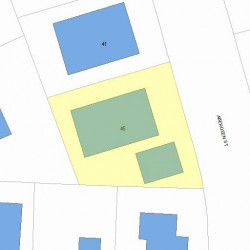 45 Aberdeen St, Newton MA  02461-1801 plot plan