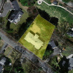 50 Aspen Ave, Newton MA 02466-3001 aerial view