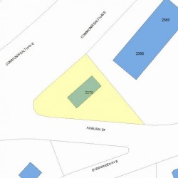2370 Commonwealth Ave, Newton MA  02466-1719 plot plan