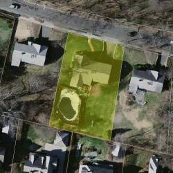 200 Cotton St, Newton MA  02458-2642 aerial view