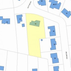 56 Helene Rd, Newton MA 02468-1025 plot plan