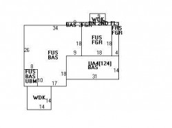 704 Dedham St, Newton MA 02459-2937 floor plan
