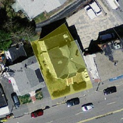 1073 Washington St, Newton MA  02465-2118 aerial view