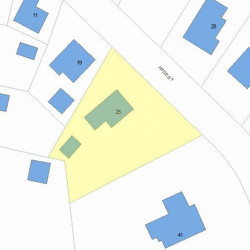 25 Hyde St, Newton MA 02461-1203 plot plan