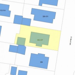 335 Waltham St, Newton MA 02465-1730 plot plan