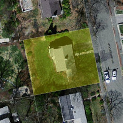 39 Hickory Cliff Rd, Newton MA  02464-1208 aerial view