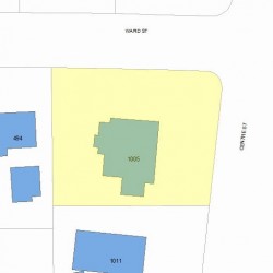 1005 Centre St, Newton MA 02459-1621 plot plan