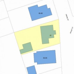89 Faxon St, Newton MA 02458-1062 plot plan